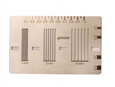 Gitterschnittprüfgerät - Gitterschnittschablone Risslineal Scheckkartenformat
