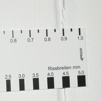 Detailaufnahme Risslineal Anwendung