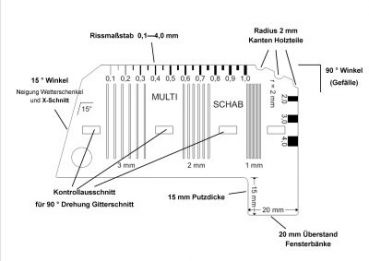 Multischab - Gitterschnittschablone 4proof