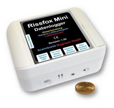 Datenlogger Rissüberwachung, Rissfox Mini, Rissmonitor