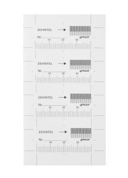 Rissmarken Rissbreitenmarken mit Zehntelteilung 10 Bögen / 40 Aufkleber 4proof