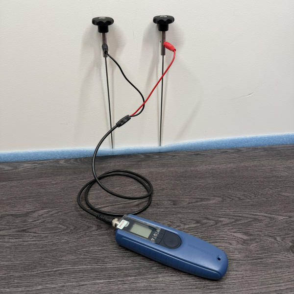 Anwendungsbeispiel Elektrode in Verbindung eines Kabel und eines Gerätes von Gann