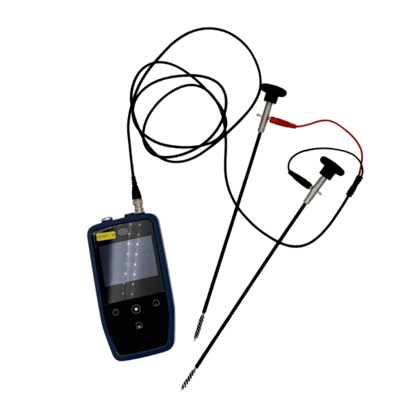 Elektrode an Gann Gerät mit Messkabel