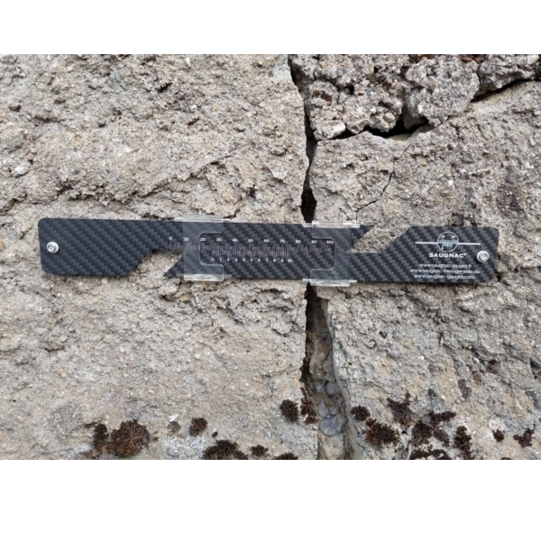 G1.5-Riss-Messlehre / Rissmonitor - Auf 1/50 mm genaue Messung des Rissverlaufes auf einer Ebene